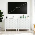 contemporary buffet cabinets with adjustable shelves and ample storage for dining area