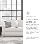 Signature Design by Ashley Maitelynn Contemporary Sofa with Accent Pillows, Reversible Cushions and Sloped Arms, Light Gray