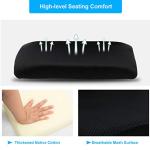 BestOffice | Ergonomic Office Chair | Mid-Back Swivel Desk Chair | Breathable Backrest & Lumbar Support | Adjustable Height | Sponge Seat | Rolling Wheels | White | for Adults & Women