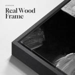 Large Framed Black and White Gray Abstract Wall Art for Living Room, 3 Piece Modern Canvas Prints Paintings Artwork for Walls, Grey Abstract Pictures for Hallway Office Wall Decor 24x36 In