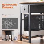 Compact Black Computer Desk with Storage and Hook