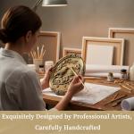 Vintage Bird Wall Sculpture,Antique Wall Decor,Retro Art Birds Sculpture,Hand Painted Wall Decoration with Embossed Couple Birds Design,Vintage Wall Decor for Living Room Bedroom Dining Room Hallway, Mothers Day Gifts