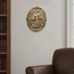 Vintage Bird Wall Sculpture,Antique Wall Decor,Retro Art Birds Sculpture,Hand Painted Wall Decoration with Embossed Couple Birds Design,Vintage Wall Decor for Living Room Bedroom Dining Room Hallway, Mothers Day Gifts