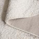 SAFAVIEH Arizona Shag Collection Area Rug - 8' Square, Ivory & Beige, Moroccan Diamond Design, Non-Shedding & Easy Care, 1.6-inch Thick Ideal for High Traffic Areas in Living Room, Bedroom (ASG743A)