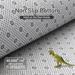 GarveeHome 9x12 Fluffy Area Rug- Shag Area Rug for Living Room, Shaggy Large Indoor Thick Living Room Carpet with Non-Slip Backing, Soft Plush Fuzzy Carpet for Bedroom, 9x12, Black