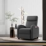 Adjustable Fabric Recliner Sofa - Aurora Grey