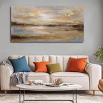 Abstract Wall Art Poster Prints Gold Art Pictures Modern Canvas Picture 24"x48" Canvas Wall Art for Office Bedroom Living Room Wall Decor