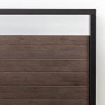 Zinus Suzanne Bamboo and Metal Platform Bed Frame, 7-Inch Low Profile, Solid Steel Construction, No Box Spring Needed, Wood Slat Support, Easy Assembly, Grey Wash, King