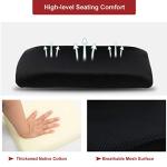 BestOffice | Ergonomic Office Chair | Mid-Back Swivel Desk Chair | Breathable Backrest & Lumbar Support | Adjustable Height | Sponge Seat | Rolling Wheels | Red | for Adults & Women