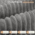 YESHOMY Boneless Couches for Living Room, 108" Sectional Modular Sectional Sofa with Deep Seat, Cloud Comfy Couch with L-Shape Chaise, Easy Assembly (Corduroy, Gray)