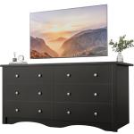 YESHOMY Black Dresser for Bedroom,6 Drawer Dressers, Storage Chest of Drawers for Hallway,Living Room, Entryway