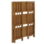 Casual Home 3-Shelf Stackable 27.5" Wide-Chestnut fold Bookcase