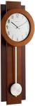 Bulova C3383 Avent Wall Clock | Two-Tone Wooden Case with Slow-Swing Pendulum | Arabic Numerals | Personalization Plate | 23.5" Height