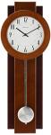 Bulova C3383 Avent Wall Clock | Two-Tone Wooden Case with Slow-Swing Pendulum | Arabic Numerals | Personalization Plate | 23.5" Height