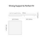 homary Japanese Style Queen Floor Bed Frame, 6.3" Low Profile Tatami Platform Bed with Carbon Steel Slats & Wood-Finished Metal Frame, No Box Spring Needed, Fits Queen Mattress 60" W x 80" L