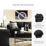 Signature Design by Ashley Darcy Classic Contemporary Sofa, Black