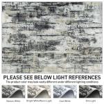 9x12 Area Rugs Washable Rug: Modern Abstract Living Room Rug Soft Anti-Skid Thin Carpet Indoor Floor Non-Shedding Carpets for Bedroom Dining Room Farmhouse Nursery Home Office Black Grey Gold