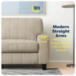 Beige Modern Sofa with Tool-Free Assembly