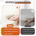 Domiqut 108" Cloud Couch Modular Sectional Sofa for Living Room,L Shaped Boneless Couch with Deep Seat Chaise,No Assembly Required Foam Sleeper Sofa for Apartments,Plush Corduroy Fabric, Dark Gray