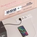 16 Drawers Long Dresser for Bedroom, 51"W Dressers with Power Outlets for 60"Inch TV for Living Room, Entertainment Center with Storage, Media TV Stand Console Table 51.1''W*11.8''D*34.8''H, White