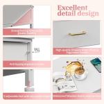 16 Drawers Long Dresser for Bedroom, 51"W Dressers with Power Outlets for 60"Inch TV for Living Room, Entertainment Center with Storage, Media TV Stand Console Table 51.1''W*11.8''D*34.8''H, White