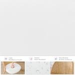 TYBOATLE Rattan Dinner Chairs Set of 4 with Faux Leather Cushion, Modern Dining Room Chairs w/Adjustable Foot Pads, Kitchen Boho Mid Century Upholstered, White