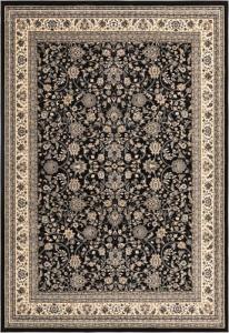 Rugs.com Yasmin Collection Rug – 10x14 Black Medium-Pile Rug Perfect for Living Rooms, Large Dining Rooms, Open Floorplans