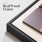 Framed Textured Wood 3D Wall Art for Living Room, Large Boho Tropical Brown Artwork for Walls, 3 Piece Farmhouse Botanical Leaf Wood 3D Textured Wall Art Decor for Office Bedroom Hallway, 24x36 Inch