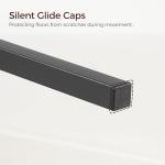 MAHANCRIS Bar Stools, Set of 2 Bar Chairs with Backrest and Footrest, 26" Tall Counter Bar Stools, Kitchen Breakfast Bar Chairs, Easy Assembly, for Dining Room, Greige BAHG0901N3