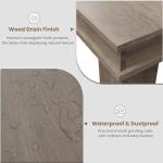 GarveeHome Farmhouse Dining Table for 6-8 People, 71 in Long Kitchen Tables with Wooden Sturdy Frame, 6 ft Large Rectangular Dinner Table for Dining Room, Kitchen, Light Grey, 69" Non-extendable