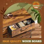 WLIVE Large Dresser for Bedroom with 6 Fabric Drawers, Wide TV Stand for 50, 55, 60 inch TV, Long Chest of Drawers with Deep Drawer for Closet, Bedroom, Living Room, Hallway, Rustic Brown