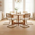 Set of 2 Mid-Century Modern Rattan Chairs