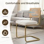 Set of 2 Mid-Century Modern Rattan Chairs