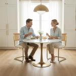 Set of 2 Mid-Century Modern Rattan Chairs