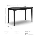 Signature Design by Ashley Kimonte Rectangular Dining Room Table, Black