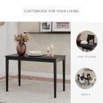 Signature Design by Ashley Kimonte Rectangular Dining Room Table, Black