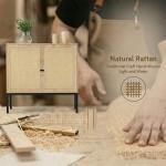 Set of 2 Rattan Sideboard Cabinets - 63" Wide