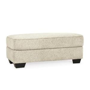 Signature Design by Ashley Monaghan Classic Upholstered Ottoman, Beige