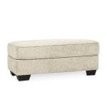 Signature Design by Ashley Monaghan Classic Upholstered Ottoman, Beige