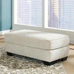 Signature Design by Ashley Monaghan Classic Upholstered Ottoman, Beige