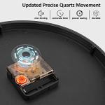 HIPPIH Wall Clock 2 Pack, 10 Inch Modern Wall Clocks Battery Operated, Non Ticking Silent Clock, Simple Small Analog Clocks for Living Room, Bedroom, School, Office Decor, Silver