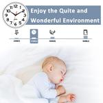 HIPPIH Wall Clock 2 Pack, 10 Inch Modern Wall Clocks Battery Operated, Non Ticking Silent Clock, Simple Small Analog Clocks for Living Room, Bedroom, School, Office Decor, Silver