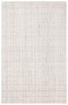 SAFAVIEH Abstract Collection Area Rug - 6' x 9', Ivory & Beige, Handmade Wool & Viscose, Ideal for High Traffic Areas in Living Room, Bedroom (ABT141D)