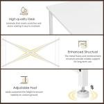 DAOUTIME White Computer Desk, 36 Inch Small Desk with Drawers, Home Office Desk with Storage Shelves for Bedroom, Living Room, Dorm, Vanity Desk for Small Spaces, White