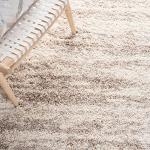 SAFAVIEH Hudson Shag Collection Area Rug - 10' x 14', Ivory & Beige, Modern Design, Non-Shedding & Easy Care, 2-inch Thick Ideal for High Traffic Areas in Living Room, Bedroom (SGH206B)