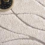 SAFAVIEH Florida Shag Collection Area Rug - 6' x 9', Cream & Beige, Non-Shedding & Easy Care, 1.2-inch Thick Ideal for High Traffic Areas in Living Room, Bedroom (SG471-1113)