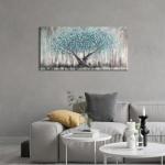 Framed Abstract Tree of Life Canvas Art