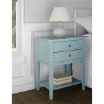 Blue Franklin Accent Table with 2 Drawers
