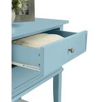Blue Franklin Accent Table with 2 Drawers