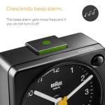 Braun Compact Analogue Alarm Clock with Snooze